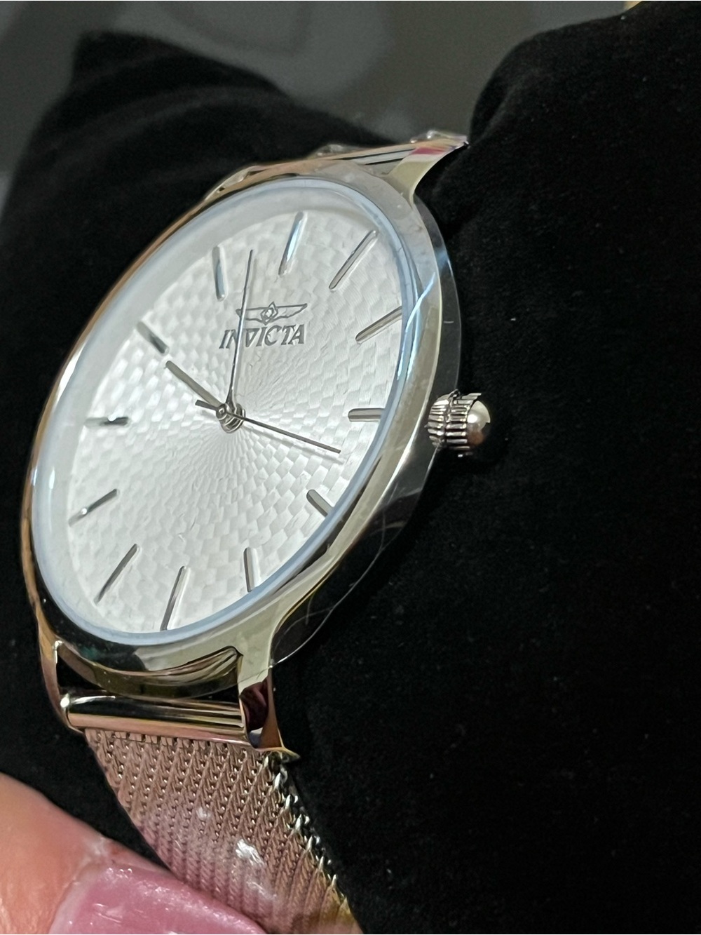 Invicta Wildflower Maylen 48972 Silver 38mm Mesh Watch NWT - Picture 6 of 11
